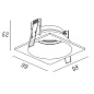 ART-SQ-2099 Светильник встраиваемый Downlight   -  Встраиваемые светильники 